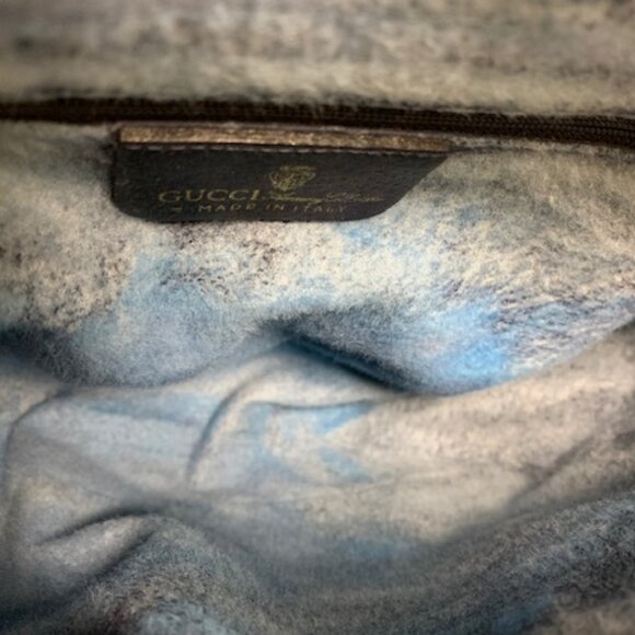 Vintage Gucci Navy GG Canvas Sherry Line Authentic Bag with COA - Picture 10 of 16